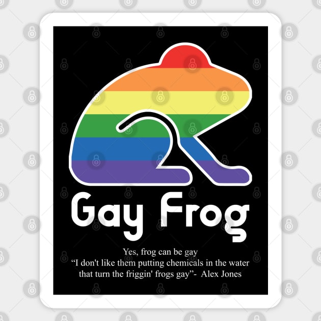 Gay Frog G10w - Can animals be gay series - meme gift t-shirt Sticker by FOGSJ